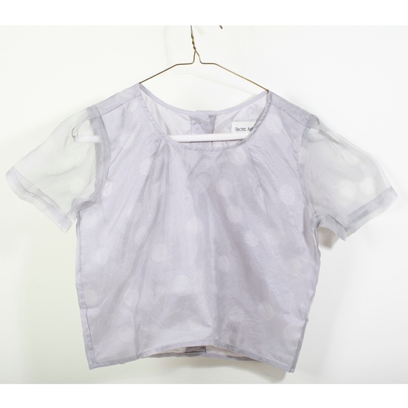 NWT Rachel Antonoff Anthropologie Dotted Crepe Top - Picture 6 of 7